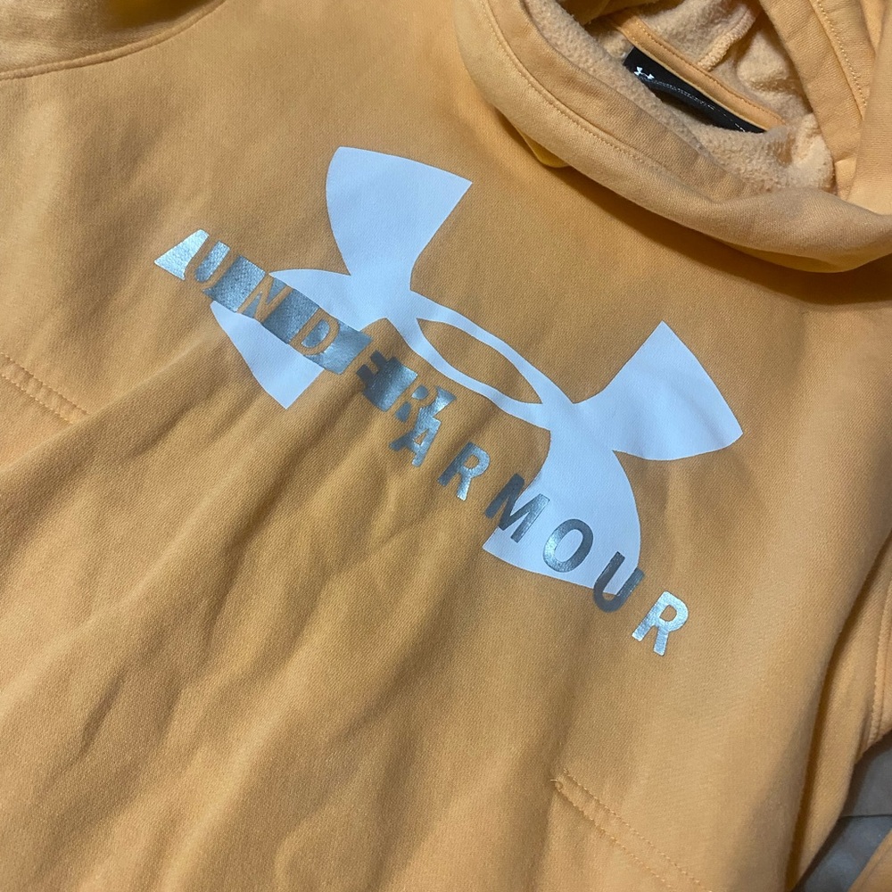 Under Armour Women’s Orange Hoodie - Picture 2 of 4